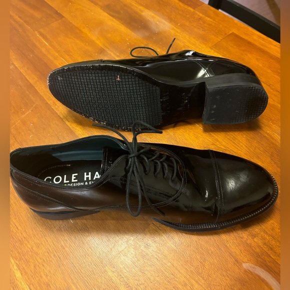 Cole Haan Modern Classics Cap Toe Patent Leather Oxfords - Picture 4 of 10